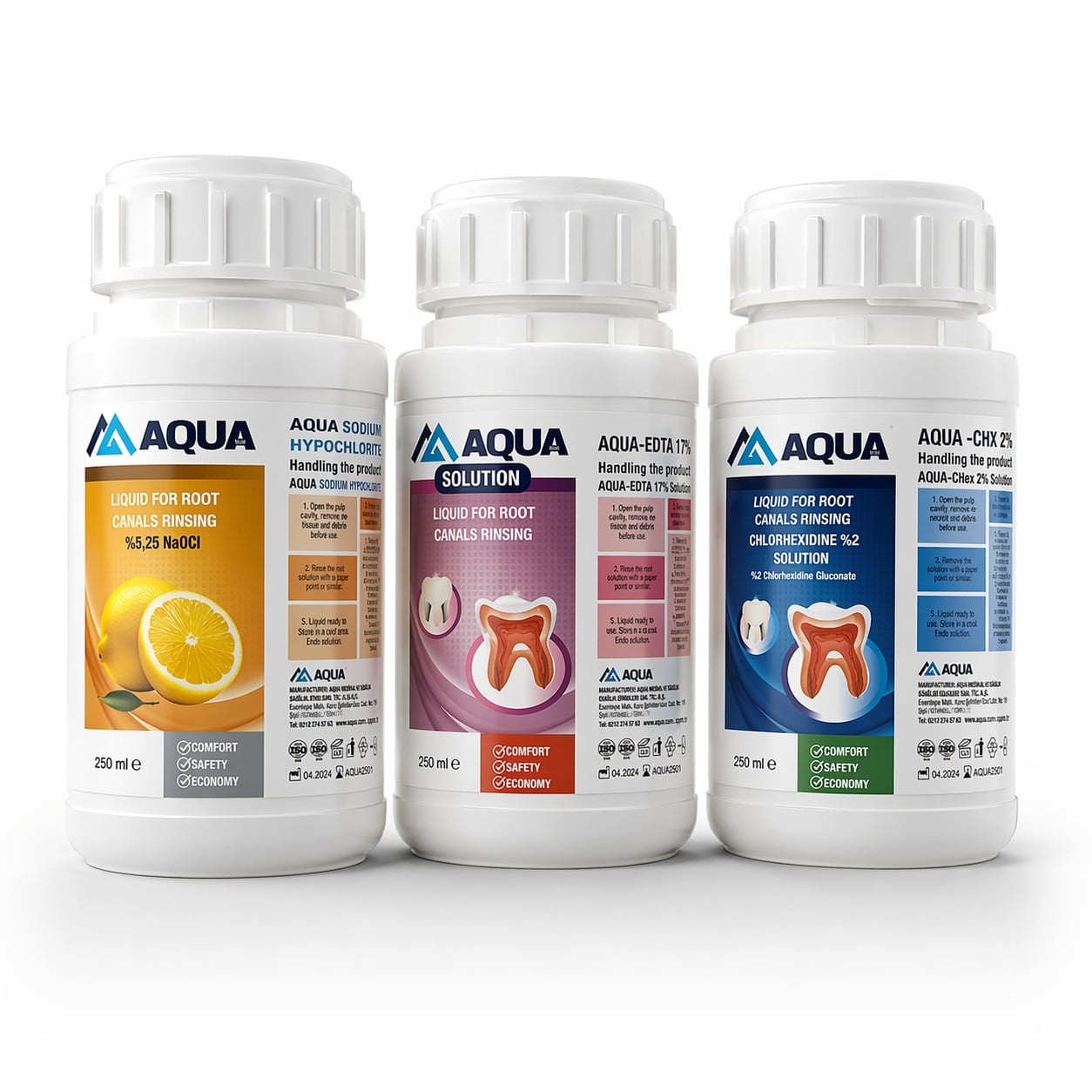 AQUA-SODYUM-HIPOKLORIT-5-Edta-Solution-5-Klorheksidin-2-takim1.jpeg AQUA Sodyum HİPOKLORİT %5 + Edta Solution 5% + Klorheksidin 2% takim ürün görseli