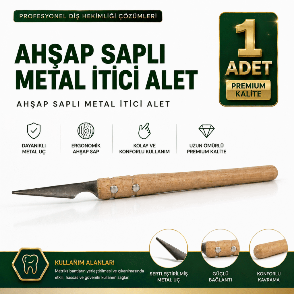Ahşap Saplı Metal İtici Alet ürün görseli
