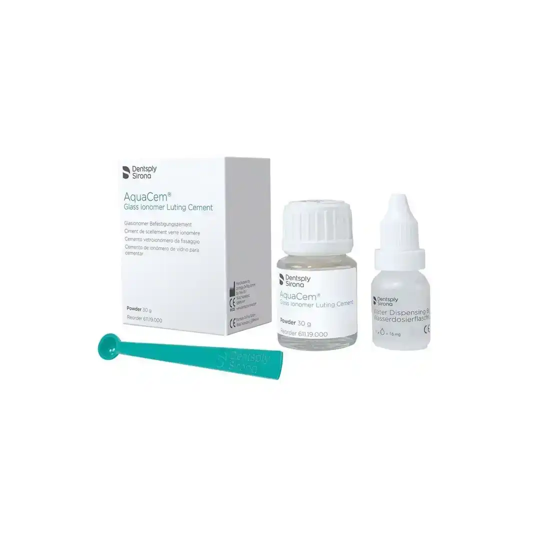 AquaCem.webp Dentsply Sirona AquaCem Cam İyonomer Yapıştırma Simanı ürün görseli