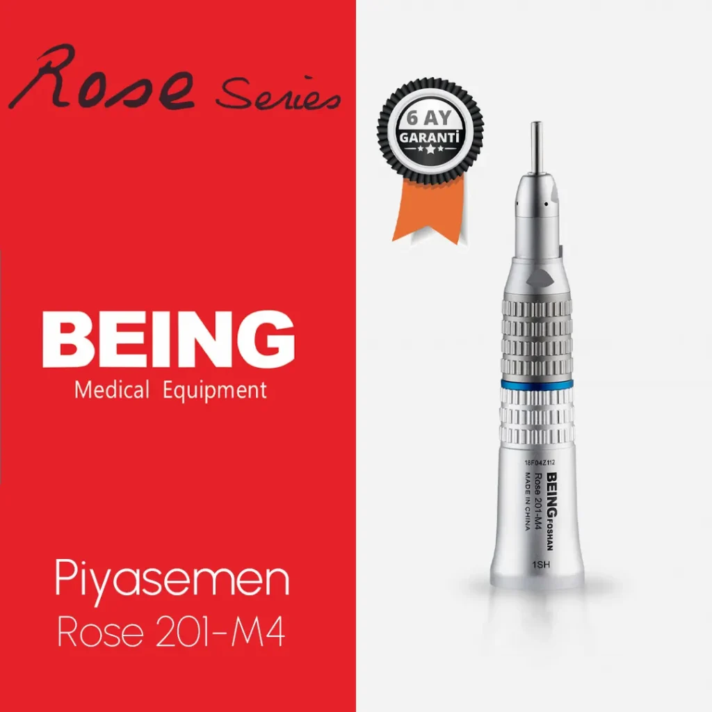 BEING Rose 201-M4 Piyasemen Straight handpiece 1:1 ürün görseli