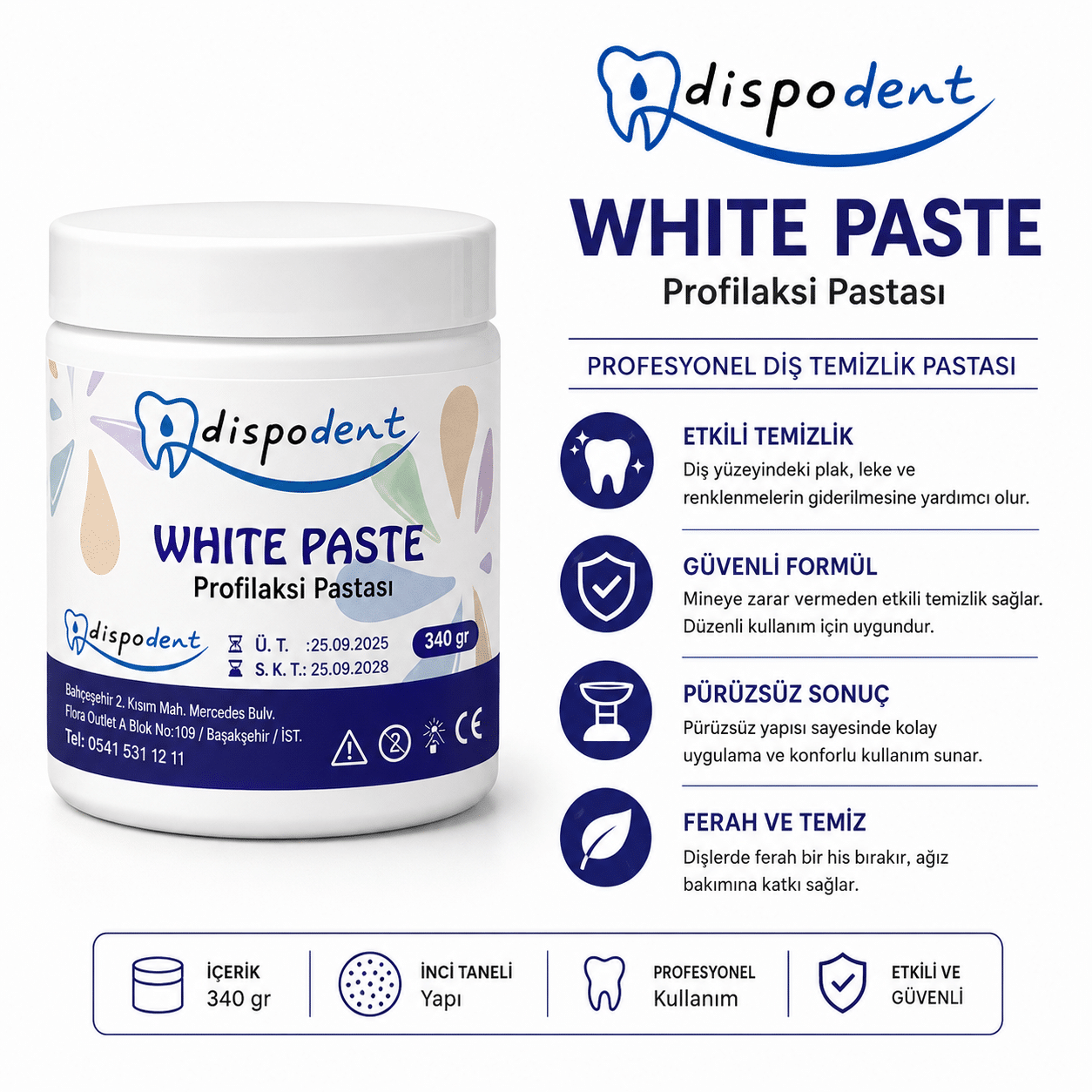 ChatGPT-Image-13-يونيو-2026،-10_06_25-ص.png Dispodent White Paste Profilaksi Pastası 340 gr ürün görseli