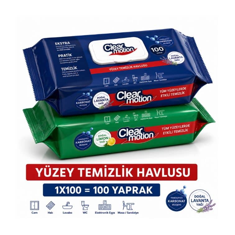 Clearmotion Yüzey Temizlik Havlusu (1X100) 100 Yaprak ürün görseli