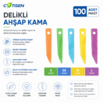 Cotisen Delikli Ahşap Kama (100 Adet) ürün görseli