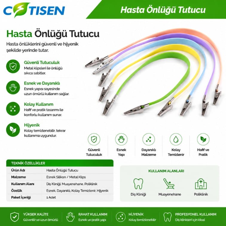 Cotisen Hasta Önlüğü Tutucu 1 Adet ürün görseli