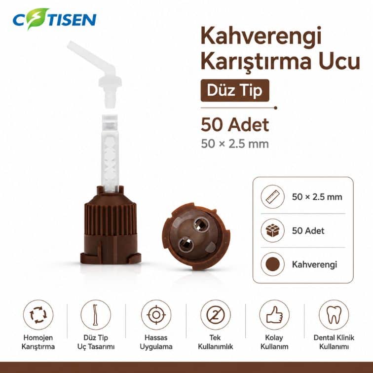 Cotisen Kahverengi Karıştırma Ucu Düz Tip ürün görseli