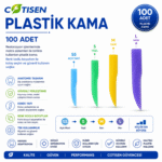 Cotisen Plastik Kama (100 Adet) ürün görseli