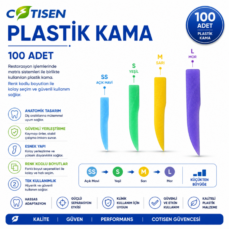 Cotisen Plastik Kama (100 Adet) ürün görseli