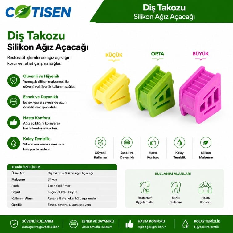 Cotisen Silikon Diş Takozu (Ağız Açacağı) 1 Adet ürün görseli