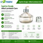 Cotisen İspirto Ocağı (Alkol Lambası Cam) ürün görseli