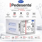 DOĞSAN D5303 Pedesente PDO Emilebilir Cerrahi İplik 2/0 30 mm 3/8 Daire Keskin İğne 75 cm ürün görseli