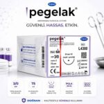 DOĞSAN Pegelak® Cerrahi Sütür | REF: L4300 Emilebilir PGLA Cerrahi Dikiş İpliği | 75 cm | 3/0 | 20 mm 1/2 Yuvarlak ürün görseli