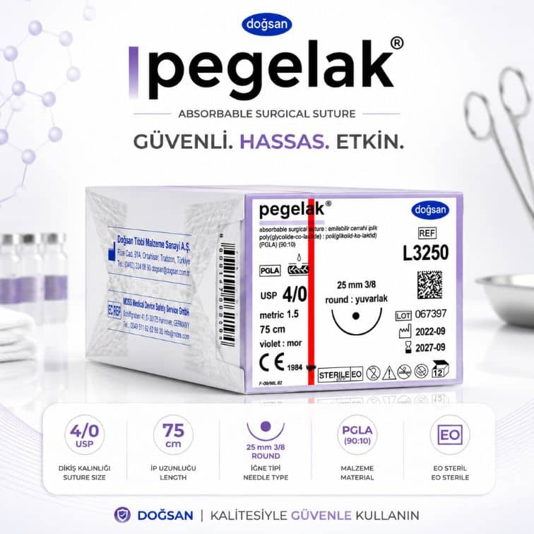DOGSAN-Pegelak®-Cerrahi-Sutur-REF-L3250-–-USP-40-75-cm-25-mm-12-Yuvarlak-Emilebilir.jpg DOĞSAN Pegelak® Cerrahi Sütür REF L3250 – USP 4/0 75 cm 25 mm 1/2 Yuvarlak (Emilebilir) ürün görseli