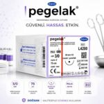 DOĞSAN Pegelak® Cerrahi Sütür REF L4200 – USP 3/0 75 cm 20 mm 1/2 Yuvarlak (Emilebilir) ürün görseli