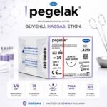 DOĞSAN Pegelak® Cerrahi Sütür REF L4250 – USP 3/0 75 cm 25 mm 1/2 Yuvarlak (Emilebilir) ürün görseli