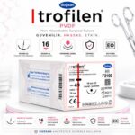 DOĞSAN Trofilen® Cerrahi Sütür REF F3160 – USP 4/0 75 cm 16 mm 1/2 Yuvarlak ürün görseli