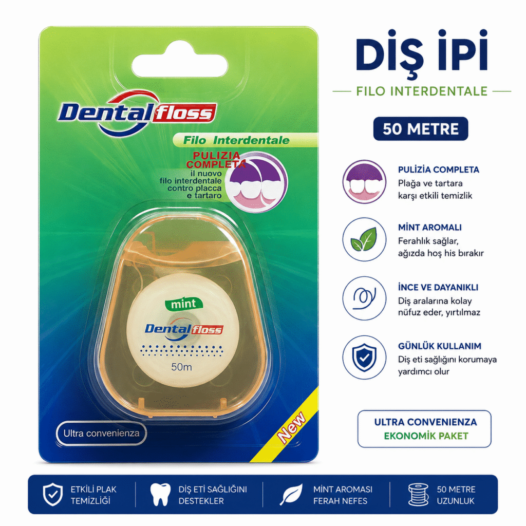 Diş İpi (Dental Floss) 50 Metre ürün görseli