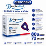 Dispodent Artikülasyon Kağıdı 80µ Blue/Red Horseshoe – 72 Yaprak ürün görseli