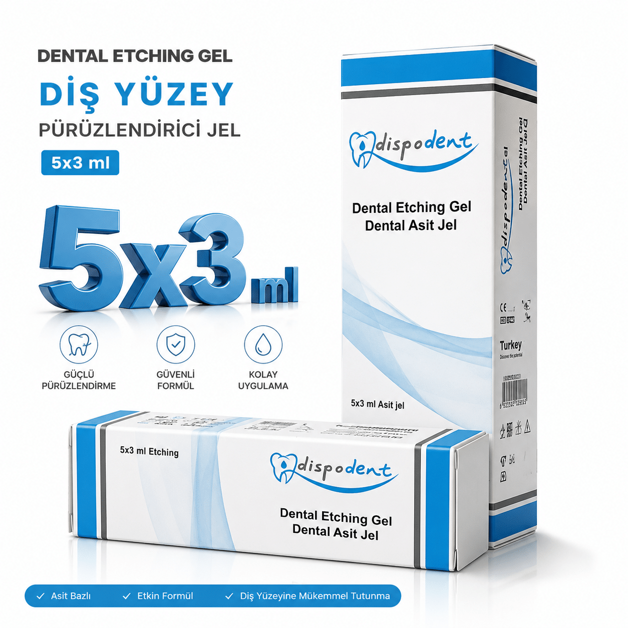 Dispodent-Dental-Etching-Gel-5-×-3-ml-–-Dis-Yuzey-Puruzlendirici-Jel.png Dispodent Dental Etching Gel 5 × 3 ml – Diş Yüzey Pürüzlendirici Jel ürün görseli