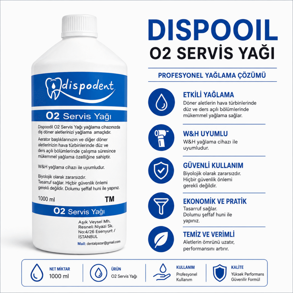 Dispodent Dispooil O2 Servis Yağı 1000 ml ürün görseli