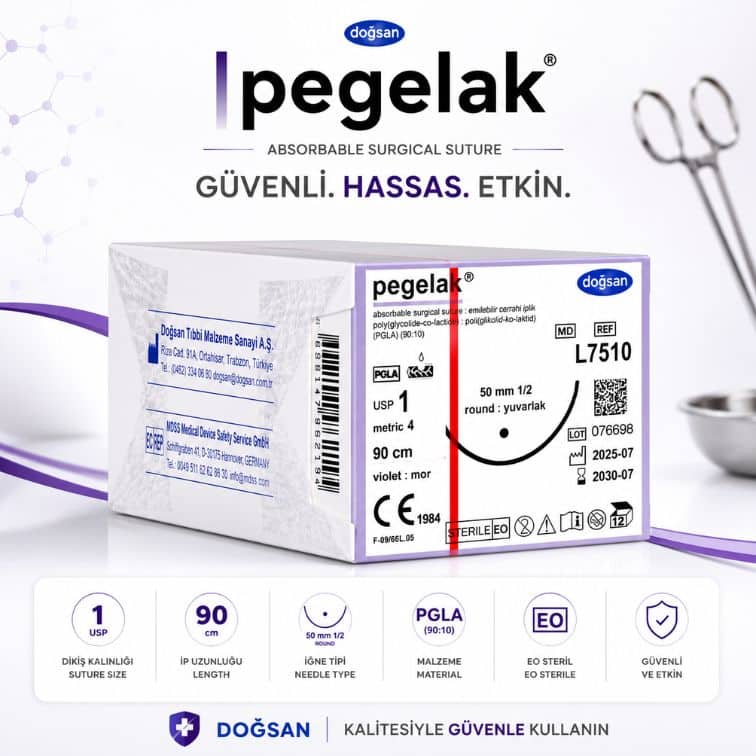 DOĞSAN Pegelak® Emilebilir Cerrahi Sütür | REF: L7510 ürün görseli