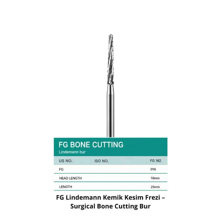FG Lindemann Kemik Kesim Frezi – Surgical Bone Cutting Bur ürün görseli