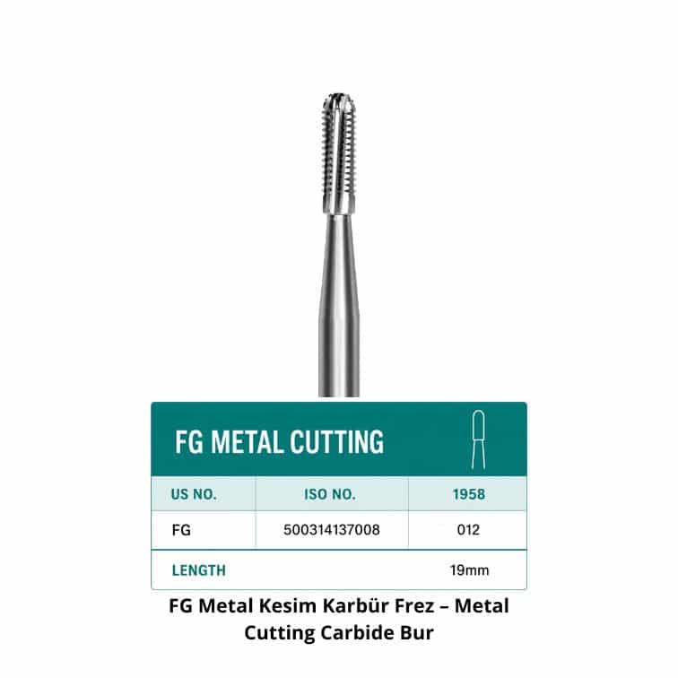 FG Metal Kesim Karbür Frez – Metal Cutting Carbide Bur ürün görseli
