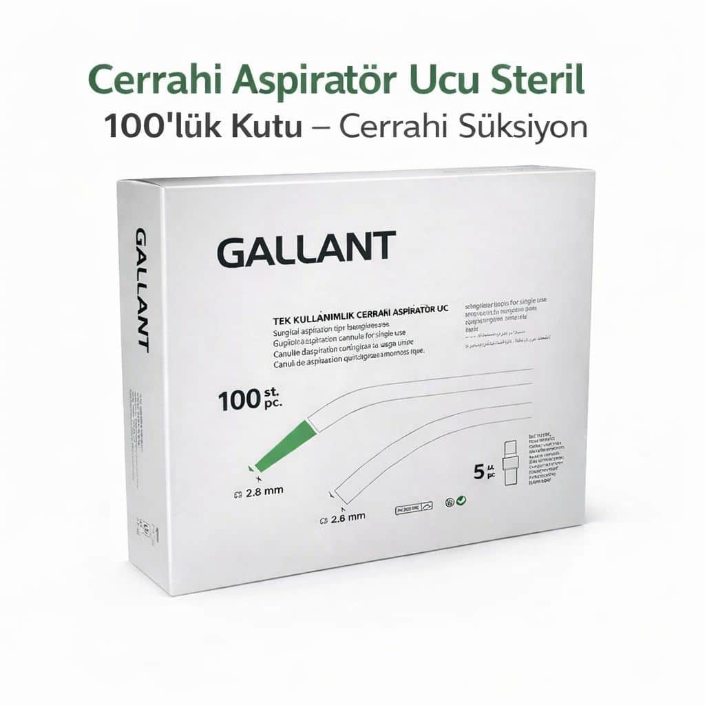 Gallant Cerrahi Sakşın Aspiratör Ucu Steril 100 Lük ürün görseli
