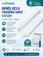 Geniş Uçlu Tükürük Emici Sakşın (100 Adet) ürün görseli