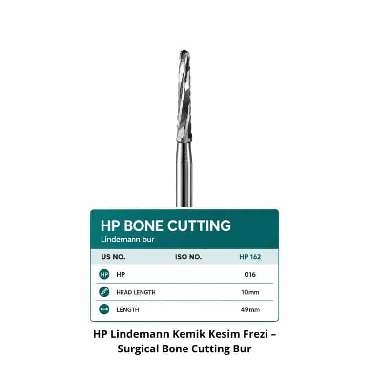 HP Lindemann Kemik Kesim Frezi – Surgical Bone Cutting Bur ürün görseli