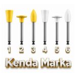 Kenda Kompozit Cila Lastiği (Sarı / Beyaz) – Disk, Ters Konik, Büyük Labut Tekli ürün görseli