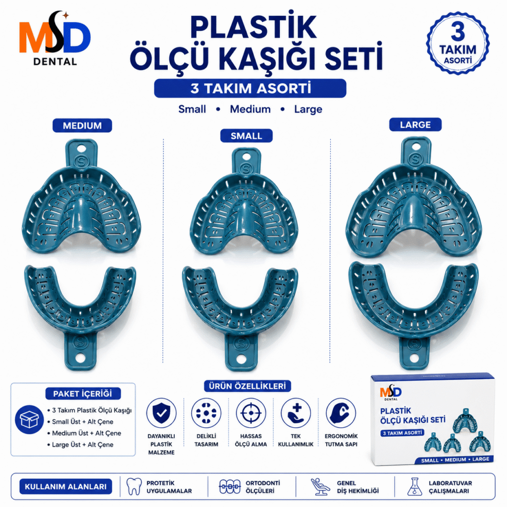 MD Plastik Ölçü Kaşığı Seti (3 Takım) ürün görseli