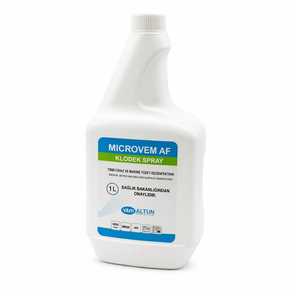 MICROVEM AF Tıbbi Cihaz Makine ve Yüzey Dezenfektanı 1 Lt ürün görseli