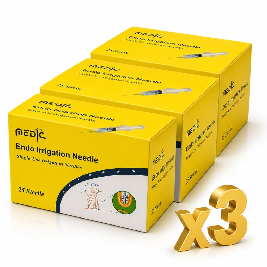 Medic İrrigasyon İğnesi (Endodontik İğne Ucu – Steril) 3 kutu ürün görseli