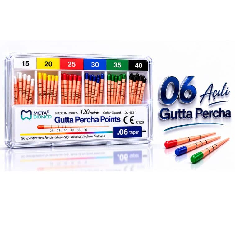 Meta Biomed Gutta Percha Points Açılı 06 ürün görseli