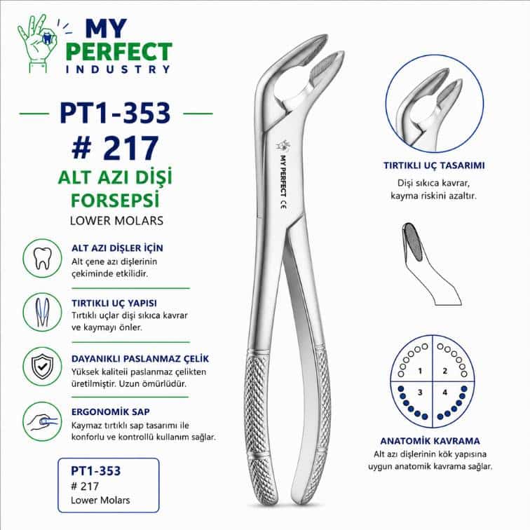 My Perfect Industry PT1-353 #217 Alt Azı Dişi Forsepsi ürün görseli