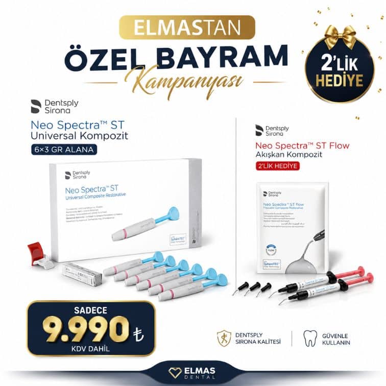 Neo Spectra ST Universal Kompozit 6 × 3 g ve Neo Spectra ST Flow Akışkan Kompozit 2'li ürün görseli