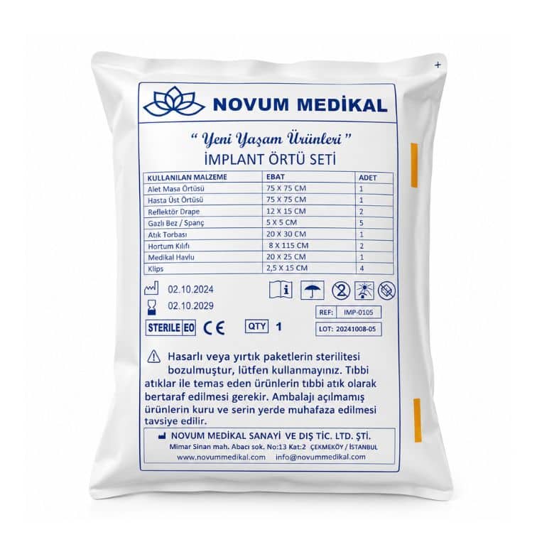 Novum Medikal İmplant Örtü Seti ürün görseli