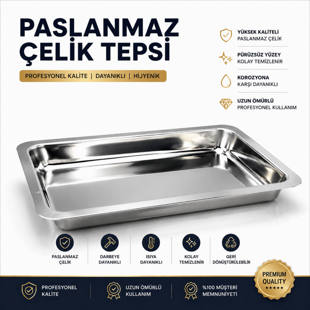 Paslanmaz çelik tepsi özellikleri