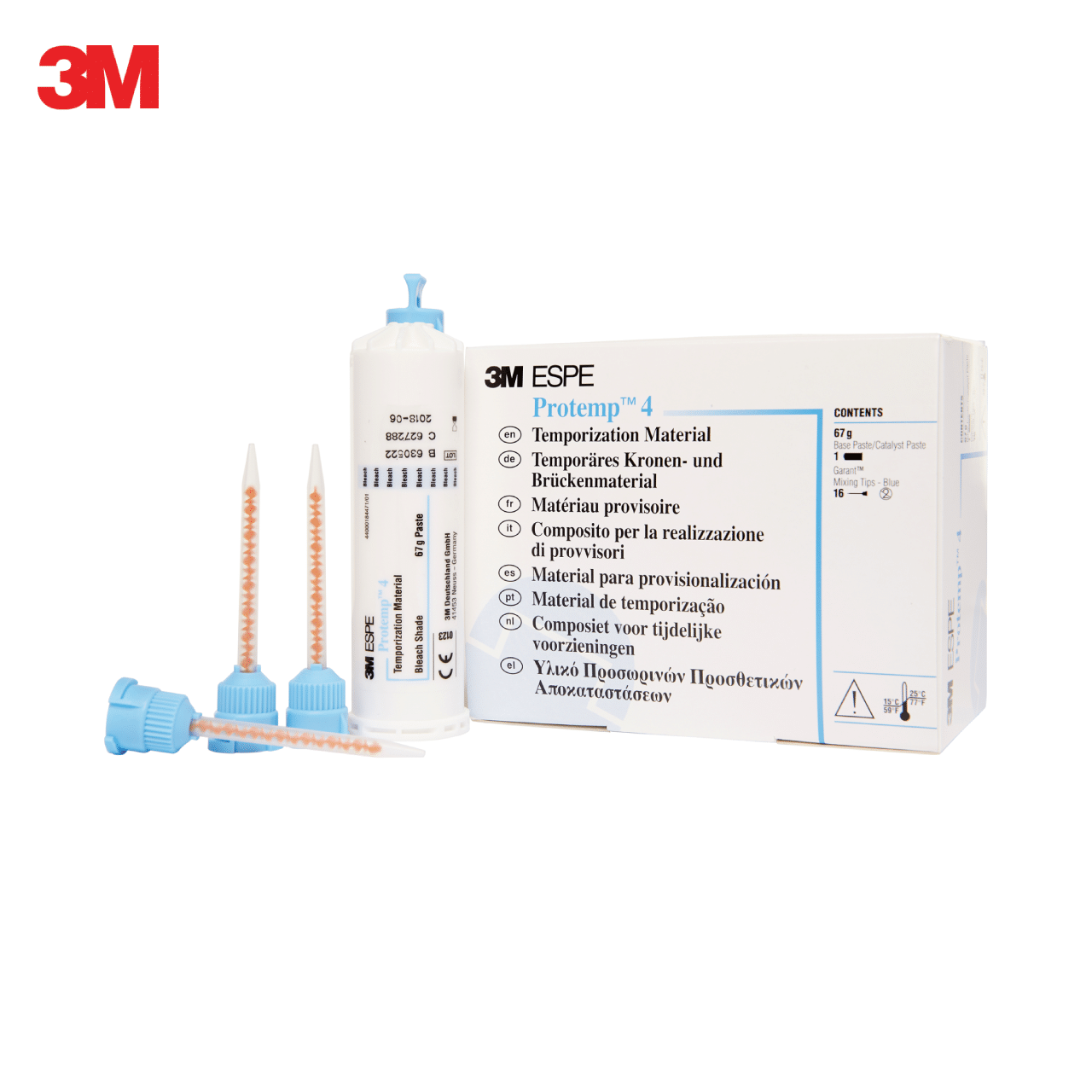 Proptemp-Bleach.png 3M Protemp™ 4 Geçici Restorasyon (kron-köprü) Materyali ürün görseli
