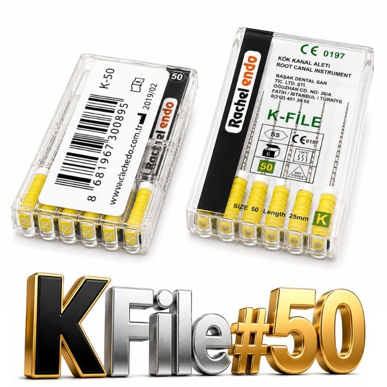 Rachel K-H Files Kanal Eğesi – Manuel Büyük Numaralar Endodontik Eğe 25 mm ürün görseli