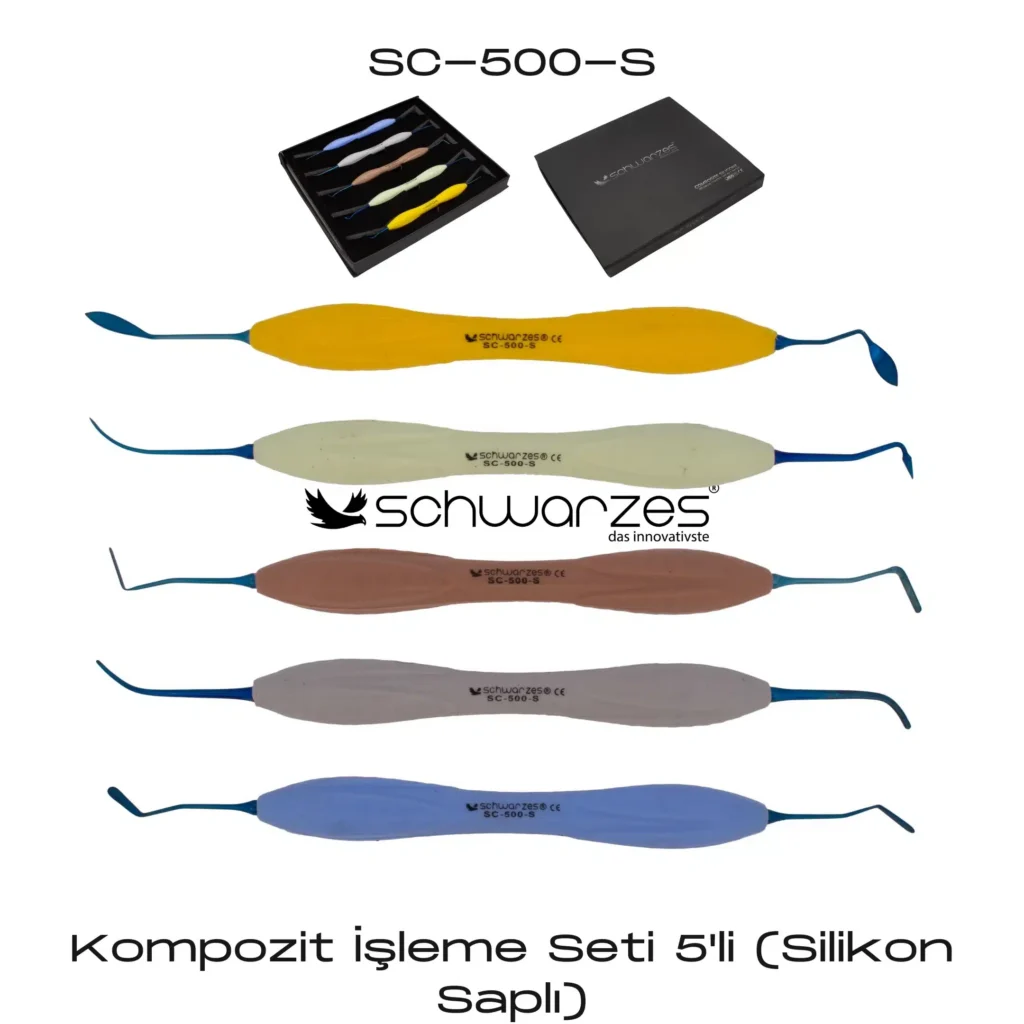 SCHWARZES Kompozit İşleme Seti 5'li (Silikon Saplı) ürün görseli