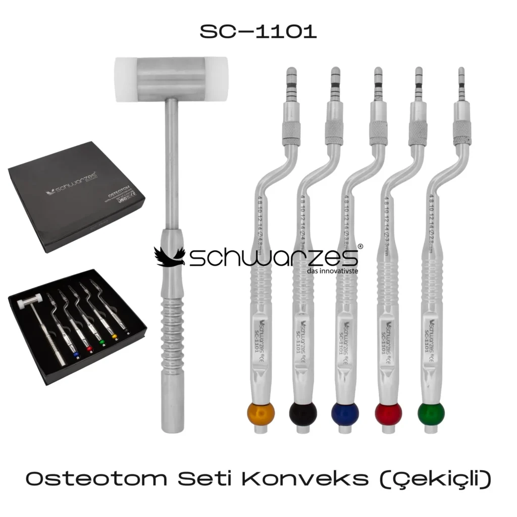 SCHWARZES Osteotom Seti Konveks (Çekiçli) ürün görseli