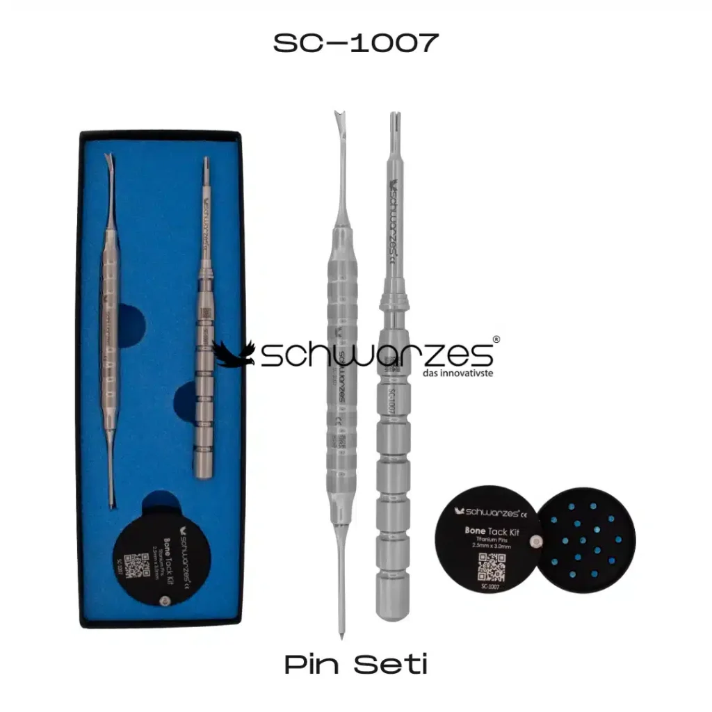 SCHWARZES Pin Seti – Membran Sabitleme (Bone Tack) Seti ürün görseli