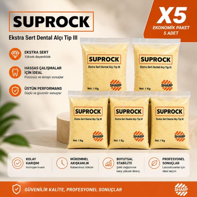 Sharp SUPROCK Tip 3 Sert ALÇI (SARI) 5 X 1 KG (5 KG) ürün görseli