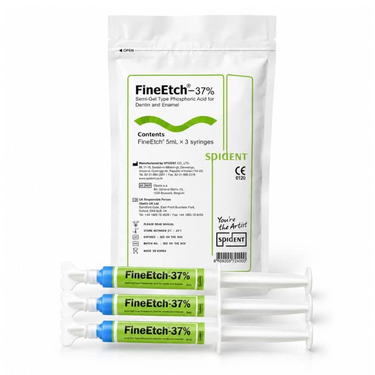 Spident Fine Etch Fosforik Asit (%37) – 3 × 5 ml ürün görseli