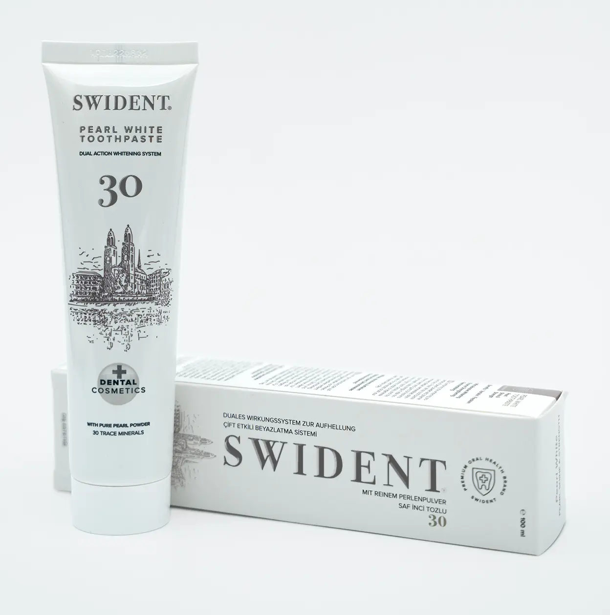 Swident Pearl White 100ml Diş Macunu Çift Etkili Beyazlatıcı whitening Toothpaste ürün görseli