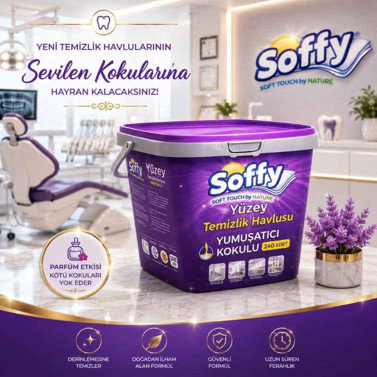 Soffy Yüzey Temizlik Havlusu Yumuşatıcı Kokulu 240 Adet ürün görseli