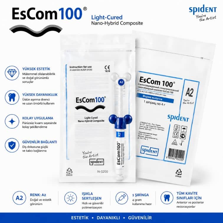 Spident EsCom100 Nanohibrid Kompozit ürün görseli