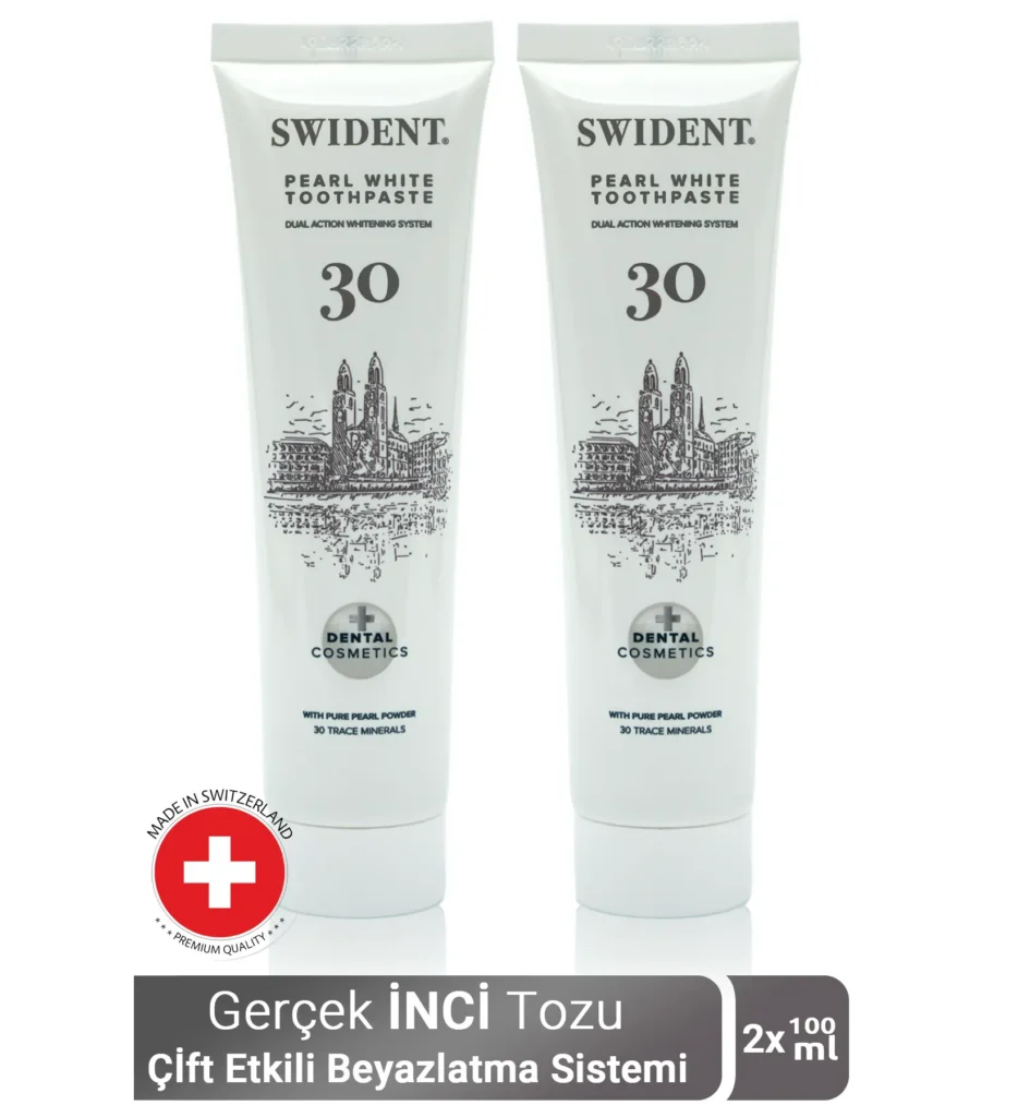Swident Pearl White Diş Macunu 100 ml x 2 Adet ürün görseli