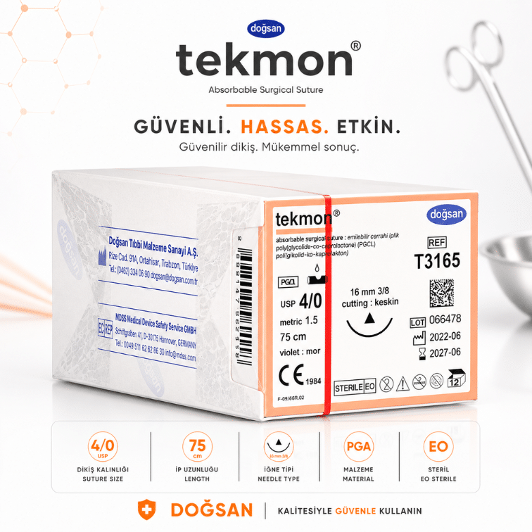 DOĞSAN Tekmon® Emilebilir Cerrahi Sütür REF: T3165 ürün görseli